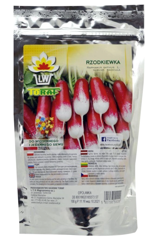 Toraf Rzodkiewka Opolanka 100g 2 nasiona sklep rajogrodnika